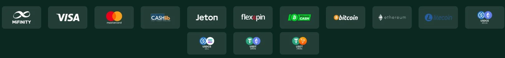SagaSpins Casino Deposits and Withdrawals