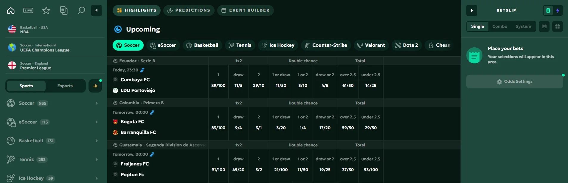 SagaSpins Casino Sports betting